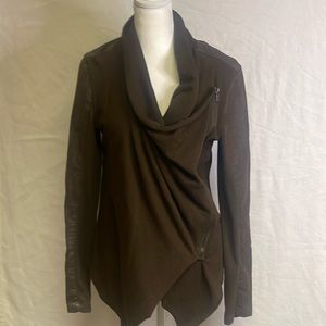 [BlankNYC] Brown faux leather jacket size M